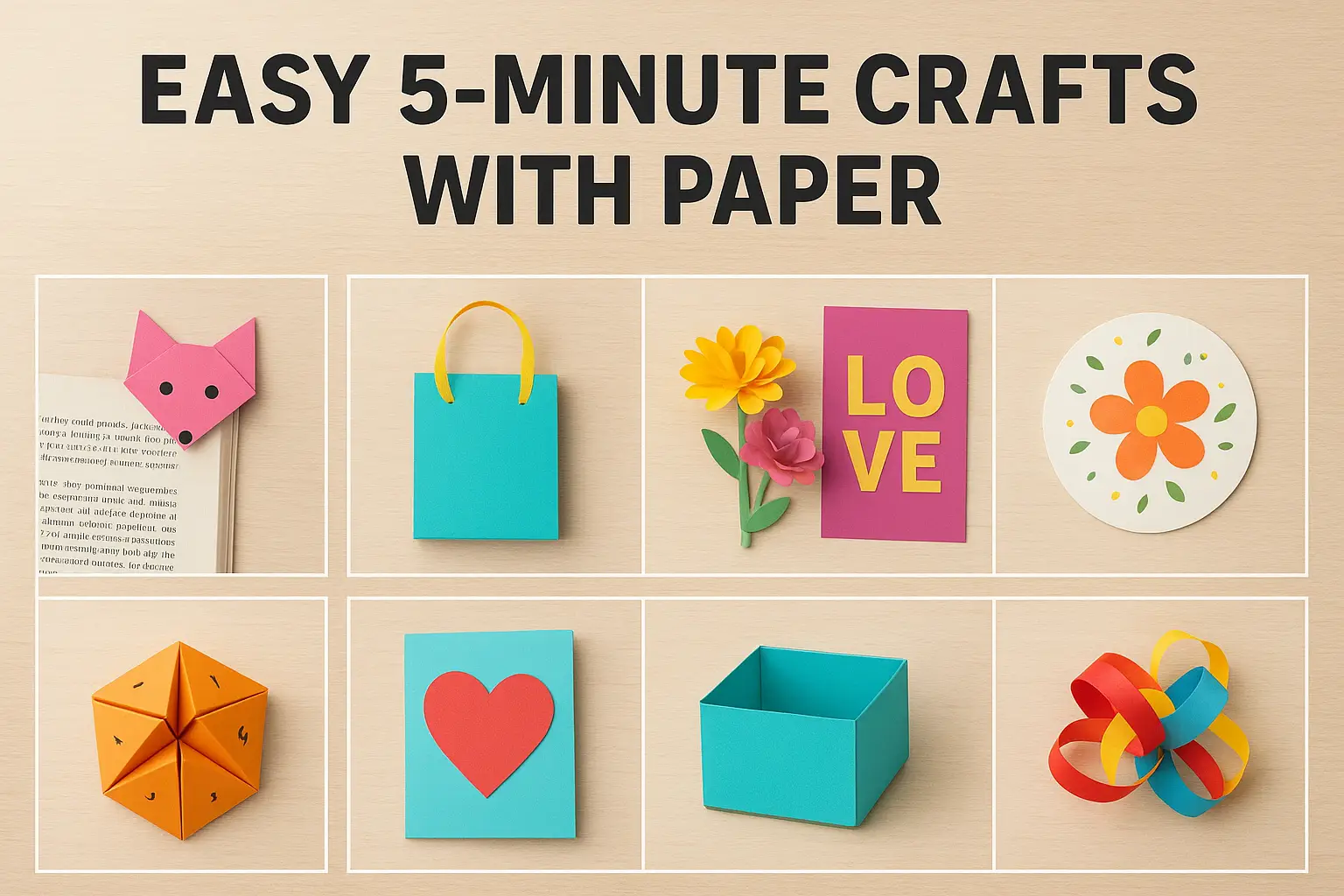 Easy 5-Minute Crafts with Paper