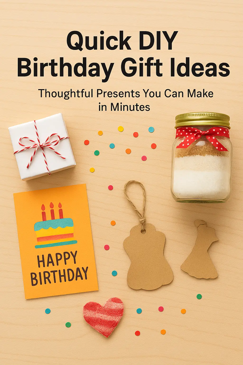 Quick DIY Birthday Gift Ideas – Thoughtful Presents You Can Make in Minutes